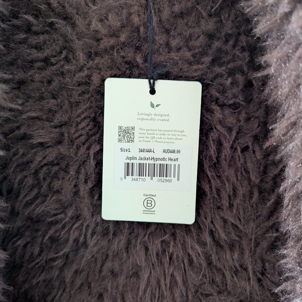Spell Pink Jacket with Brown Accents - Picture 5 of 6